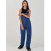 imageANRABESS Overalls for Women Loose Fit Denim Overalls Adjustable Strap Jean Jumpsuit Bib Romper 2025 Fall Casual Work OutfitsWashed Deep Blue