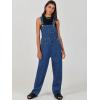 imageANRABESS Overalls for Women Loose Fit Denim Overalls Adjustable Strap Jean Jumpsuit Bib Romper 2025 Fall Casual Work OutfitsWashed Deep Blue