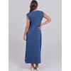 imageANRABESS Summer Dress for Women 2025 Maxi Sundresses Casual Cap Sleeve Crew Neck Loose Split Beach Travel Vacation OutfitsDark Blue