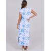 imageANRABESS Summer Dress for Women 2025 Maxi Sundresses Casual Cap Sleeve Crew Neck Loose Split Beach Travel Vacation OutfitsFloral Blue