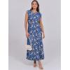 imageANRABESS Summer Dress for Women 2025 Maxi Sundresses Casual Cap Sleeve Crew Neck Loose Split Beach Travel Vacation OutfitsFloral Light Blue