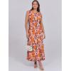 imageANRABESS Summer Dress for Women 2025 Maxi Sundresses Casual Cap Sleeve Crew Neck Loose Split Beach Travel Vacation OutfitsFloral Orange Pink