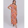 imageANRABESS Summer Dress for Women 2025 Maxi Sundresses Casual Cap Sleeve Crew Neck Loose Split Beach Travel Vacation OutfitsFloral Orange Pink
