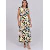 imageANRABESS Summer Dress for Women 2025 Maxi Sundresses Casual Cap Sleeve Crew Neck Loose Split Beach Travel Vacation OutfitsFloral Orange Yellow