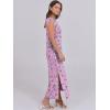 imageANRABESS Summer Dress for Women 2025 Maxi Sundresses Casual Cap Sleeve Crew Neck Loose Split Beach Travel Vacation OutfitsFloral Purple Pink