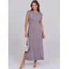 imageANRABESS Summer Dress for Women 2025 Maxi Sundresses Casual Cap Sleeve Crew Neck Loose Split Beach Travel Vacation OutfitsOrange Rhombus