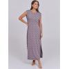 imageANRABESS Summer Dress for Women 2025 Maxi Sundresses Casual Cap Sleeve Crew Neck Loose Split Beach Travel Vacation OutfitsOrange Rhombus