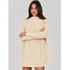imageANRABESS Women Oversized Casual Loose Turtleneck Long Sleeve Slouchy Baggy Knit Tunic Sweaters Pullover 2025 Fall OutfitsApricot