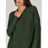 imageANRABESS Women Oversized Casual Loose Turtleneck Long Sleeve Slouchy Baggy Knit Tunic Sweaters Pullover 2025 Fall OutfitsArmy Green