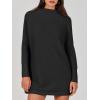 imageANRABESS Women Oversized Casual Loose Turtleneck Long Sleeve Slouchy Baggy Knit Tunic Sweaters Pullover 2025 Fall OutfitsBlack