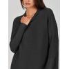 imageANRABESS Women Oversized Casual Loose Turtleneck Long Sleeve Slouchy Baggy Knit Tunic Sweaters Pullover 2025 Fall OutfitsBlack