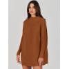 imageANRABESS Women Oversized Casual Loose Turtleneck Long Sleeve Slouchy Baggy Knit Tunic Sweaters Pullover 2025 Fall OutfitsBrown