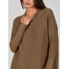 imageANRABESS Women Oversized Casual Loose Turtleneck Long Sleeve Slouchy Baggy Knit Tunic Sweaters Pullover 2025 Fall OutfitsCoffee