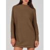 imageANRABESS Women Oversized Casual Loose Turtleneck Long Sleeve Slouchy Baggy Knit Tunic Sweaters Pullover 2025 Fall OutfitsCoffee