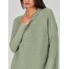 imageANRABESS Women Oversized Casual Loose Turtleneck Long Sleeve Slouchy Baggy Knit Tunic Sweaters Pullover 2025 Fall OutfitsGrass