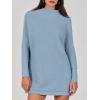 imageANRABESS Women Oversized Casual Loose Turtleneck Long Sleeve Slouchy Baggy Knit Tunic Sweaters Pullover 2025 Fall OutfitsGray Blue