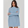imageANRABESS Women Oversized Casual Loose Turtleneck Long Sleeve Slouchy Baggy Knit Tunic Sweaters Pullover 2025 Fall OutfitsGray Blue
