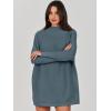 imageANRABESS Women Oversized Casual Loose Turtleneck Long Sleeve Slouchy Baggy Knit Tunic Sweaters Pullover 2025 Fall OutfitsNavy Blue
