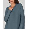 imageANRABESS Women Oversized Casual Loose Turtleneck Long Sleeve Slouchy Baggy Knit Tunic Sweaters Pullover 2025 Fall OutfitsNavy Blue