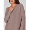 imageANRABESS Women Oversized Casual Loose Turtleneck Long Sleeve Slouchy Baggy Knit Tunic Sweaters Pullover 2025 Fall OutfitsNutmeg