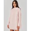 imageANRABESS Women Oversized Casual Loose Turtleneck Long Sleeve Slouchy Baggy Knit Tunic Sweaters Pullover 2025 Fall OutfitsPink