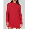 imageANRABESS Women Oversized Casual Loose Turtleneck Long Sleeve Slouchy Baggy Knit Tunic Sweaters Pullover 2025 Fall OutfitsRed