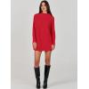 imageANRABESS Women Oversized Casual Loose Turtleneck Long Sleeve Slouchy Baggy Knit Tunic Sweaters Pullover 2025 Fall OutfitsRed