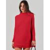 imageANRABESS Women Oversized Casual Loose Turtleneck Long Sleeve Slouchy Baggy Knit Tunic Sweaters Pullover 2025 Fall OutfitsRed