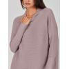 imageANRABESS Women Oversized Casual Loose Turtleneck Long Sleeve Slouchy Baggy Knit Tunic Sweaters Pullover 2025 Fall OutfitsRed Apricot