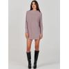 imageANRABESS Women Oversized Casual Loose Turtleneck Long Sleeve Slouchy Baggy Knit Tunic Sweaters Pullover 2025 Fall OutfitsRed Apricot