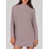 imageANRABESS Women Oversized Casual Loose Turtleneck Long Sleeve Slouchy Baggy Knit Tunic Sweaters Pullover 2025 Fall OutfitsRed Apricot