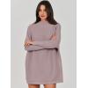 imageANRABESS Women Oversized Casual Loose Turtleneck Long Sleeve Slouchy Baggy Knit Tunic Sweaters Pullover 2025 Fall OutfitsRed Apricot
