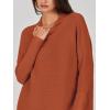 imageANRABESS Women Oversized Casual Loose Turtleneck Long Sleeve Slouchy Baggy Knit Tunic Sweaters Pullover 2025 Fall OutfitsRust