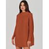 imageANRABESS Women Oversized Casual Loose Turtleneck Long Sleeve Slouchy Baggy Knit Tunic Sweaters Pullover 2025 Fall OutfitsRust