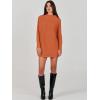 imageANRABESS Women Oversized Casual Loose Turtleneck Long Sleeve Slouchy Baggy Knit Tunic Sweaters Pullover 2025 Fall OutfitsRust Orange