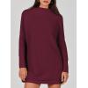 imageANRABESS Women Oversized Casual Loose Turtleneck Long Sleeve Slouchy Baggy Knit Tunic Sweaters Pullover 2025 Fall OutfitsWine Red