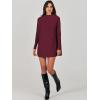 imageANRABESS Women Oversized Casual Loose Turtleneck Long Sleeve Slouchy Baggy Knit Tunic Sweaters Pullover 2025 Fall OutfitsWine Red