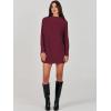 imageANRABESS Women Oversized Casual Loose Turtleneck Long Sleeve Slouchy Baggy Knit Tunic Sweaters Pullover 2025 Fall OutfitsWine Red