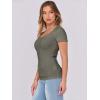 imageANRABESS Women Short Sleeve Tops Scoop Neck Ribbed Knit Slim Fitted Basic Tee Shirts 2025 Casual Summer Trendy ClothesArmy Green