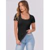 imageANRABESS Women Short Sleeve Tops Scoop Neck Ribbed Knit Slim Fitted Basic Tee Shirts 2025 Casual Summer Trendy ClothesBlack