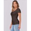 imageANRABESS Women Short Sleeve Tops Scoop Neck Ribbed Knit Slim Fitted Basic Tee Shirts 2025 Casual Summer Trendy ClothesBrown