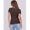 imageANRABESS Women Short Sleeve Tops Scoop Neck Ribbed Knit Slim Fitted Basic Tee Shirts 2025 Casual Summer Trendy ClothesBrown