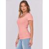 imageANRABESS Women Short Sleeve Tops Scoop Neck Ribbed Knit Slim Fitted Basic Tee Shirts 2025 Casual Summer Trendy ClothesCoral