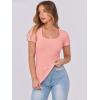 imageANRABESS Women Short Sleeve Tops Scoop Neck Ribbed Knit Slim Fitted Basic Tee Shirts 2025 Casual Summer Trendy ClothesCoral