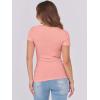 imageANRABESS Women Short Sleeve Tops Scoop Neck Ribbed Knit Slim Fitted Basic Tee Shirts 2025 Casual Summer Trendy ClothesCoral
