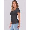 imageANRABESS Women Short Sleeve Tops Scoop Neck Ribbed Knit Slim Fitted Basic Tee Shirts 2025 Casual Summer Trendy ClothesDark Grey