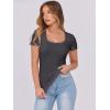 imageANRABESS Women Short Sleeve Tops Scoop Neck Ribbed Knit Slim Fitted Basic Tee Shirts 2025 Casual Summer Trendy ClothesDark Grey