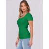 imageANRABESS Women Short Sleeve Tops Scoop Neck Ribbed Knit Slim Fitted Basic Tee Shirts 2025 Casual Summer Trendy ClothesGreen