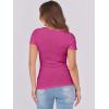 imageANRABESS Women Short Sleeve Tops Scoop Neck Ribbed Knit Slim Fitted Basic Tee Shirts 2025 Casual Summer Trendy ClothesHot Pink
