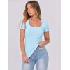 imageANRABESS Women Short Sleeve Tops Scoop Neck Ribbed Knit Slim Fitted Basic Tee Shirts 2025 Casual Summer Trendy ClothesLight Blue2